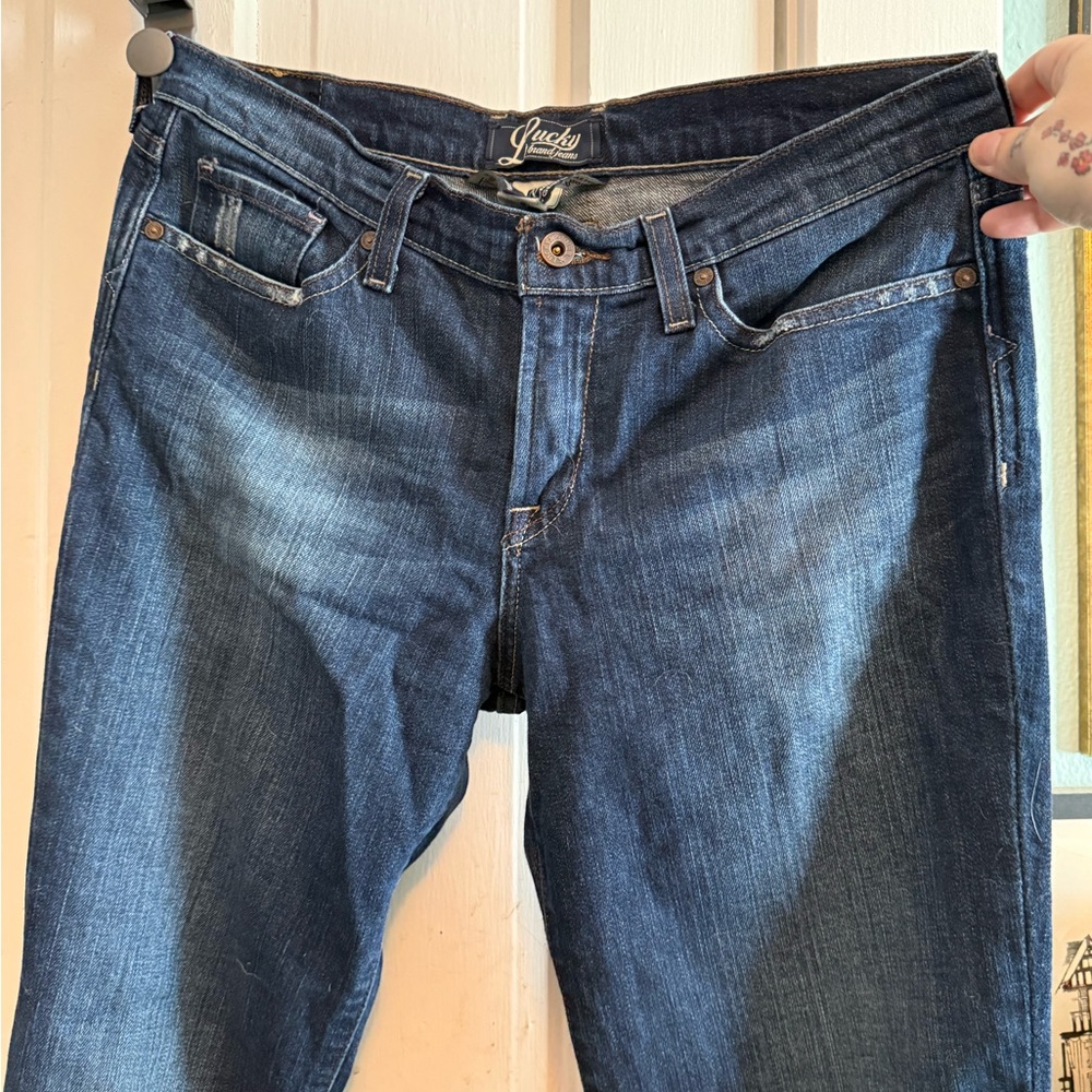 Y2K Lucky Brand Women's Dark Blue boot cut/flair Jeans